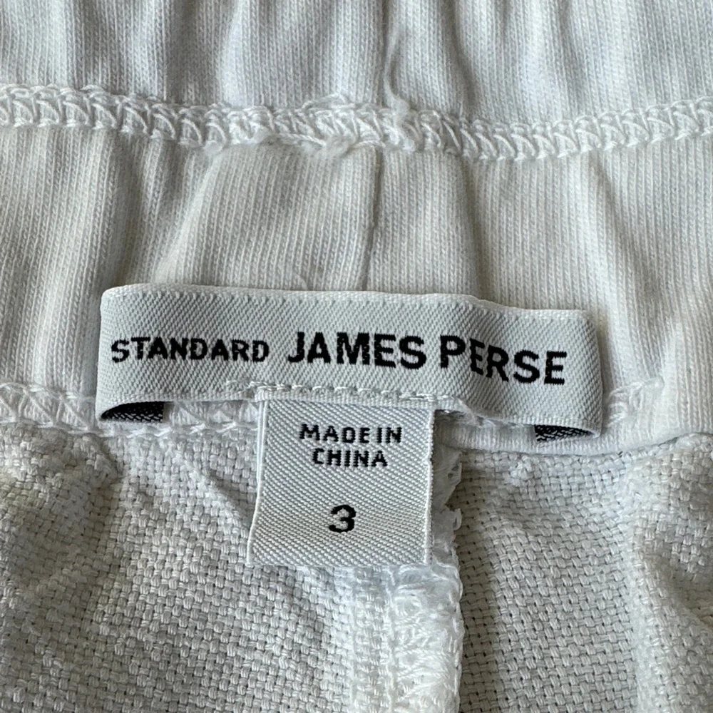 James Perse White 100% Cotton Drawstring Shorts - Women’s Size 8 / 3